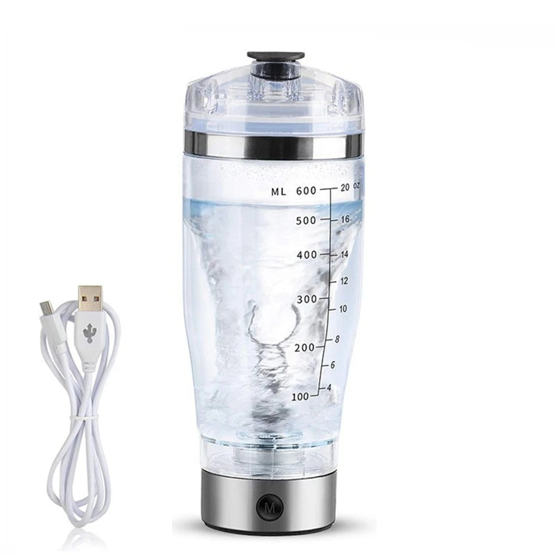 Electric stirring mug with USB charging cable included