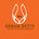 A logo for "Dream Exito" on an orange background, featuring a white flame-like icon with "D.E." and the text "STEP INTO THE LIGHT WITH DREAM EXITO" below in black.