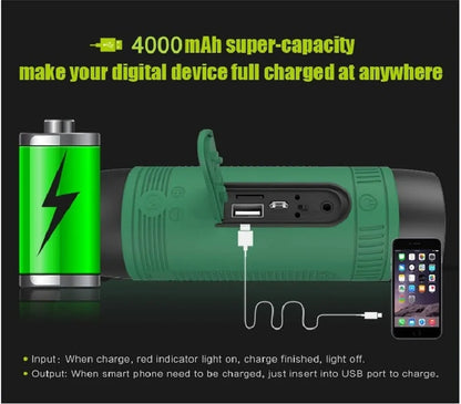 Infographic showing 4000mAh battery capacity with green battery icon and iPhone charging illustration