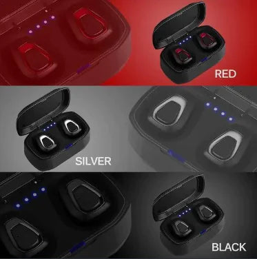 Wireless earbuds in three color variations