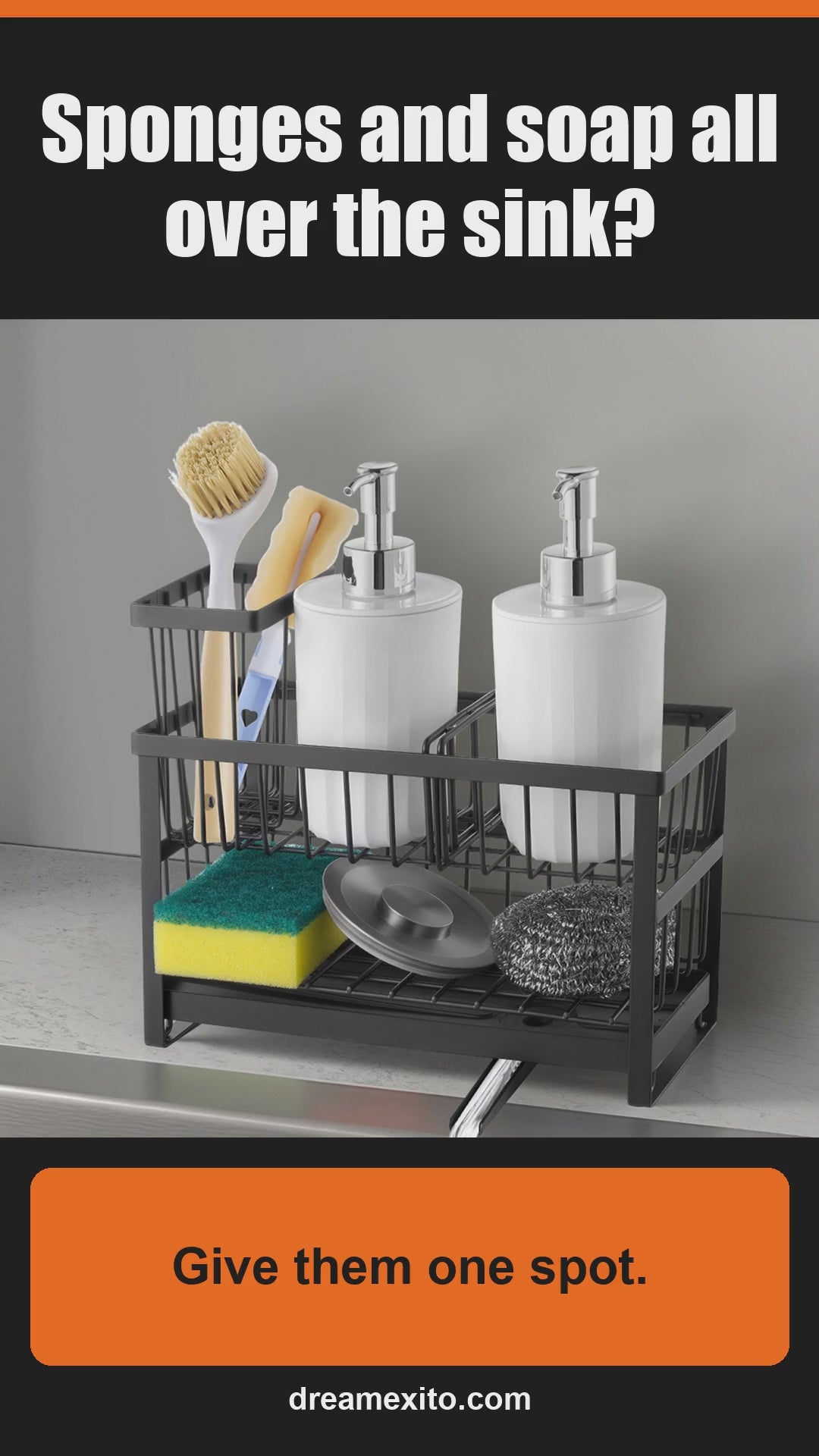 Video: the two-layer sink caddy, the price and how to order